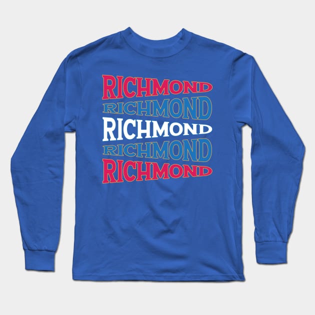 NATIONAL TEXT ART USA RICHMOND Long Sleeve T-Shirt by LAVA-ROMA-NOVA